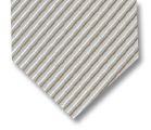 Gravata Coordinati listrada nas cores prata, branco e marrom.