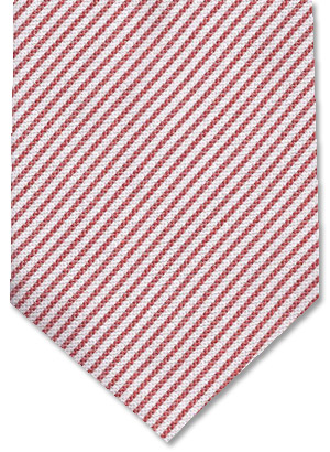 Cravatterie Internazionali nas cores creme e vermelho