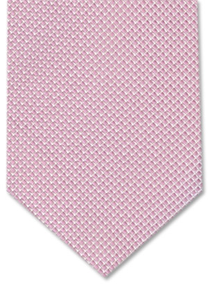 Gravata Cravatterie Internazionali trabalhada nas cores rosa e branco.
