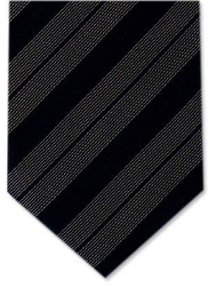 Gravata Cravatterie Internazionali preta com costuras na cor bege.