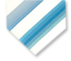 Gravata Cravatterie Internazionali branca com listras em tons azul e cinza.