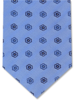 Gravata Cravatterie Internazionali trabalhada na cor azul com detalhes.
