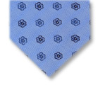 Gravata Cravatterie Internazionali trabalhada na cor azul com detalhes.