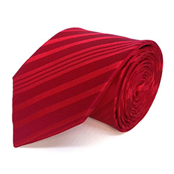 Gravata Jacquard de Seda Vermelha